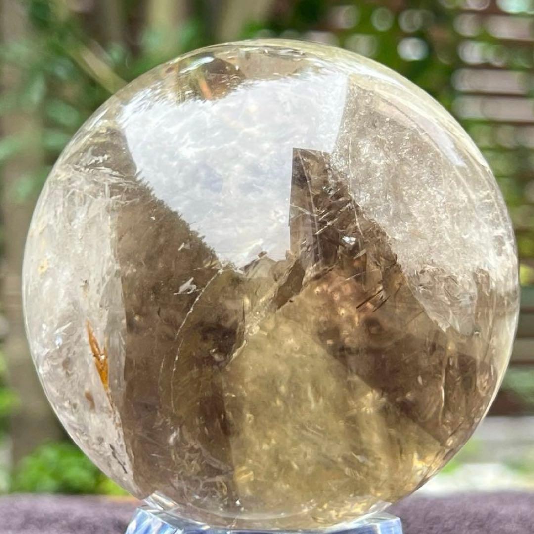 ✳️専用‼️【幸運の石】✨綺麗な虹とファントム✨レインボー シトリン 丸玉 天然石