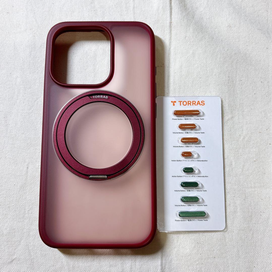 ☆　iPhone 15 Pro　ケース　ワインレッド　MagSafe対応