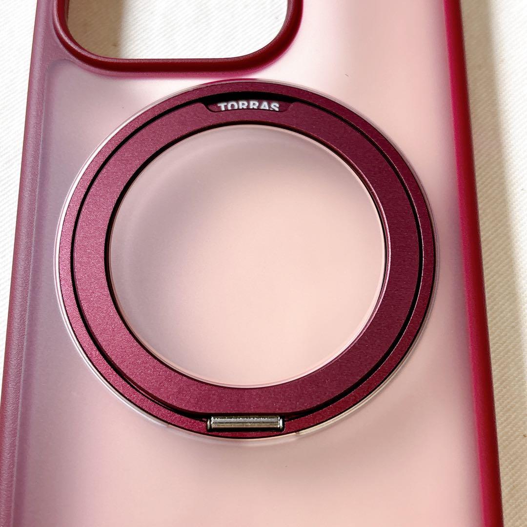 ☆　iPhone 15 Pro　ケース　ワインレッド　MagSafe対応