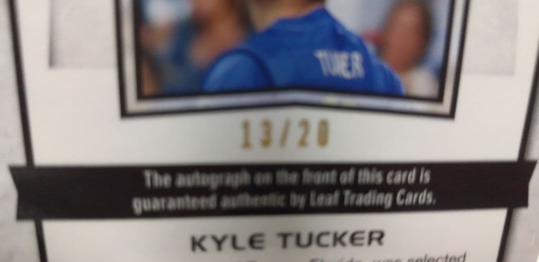 スポーツ選手 leaf AUTHENTIC DRAFT SIGNATURE