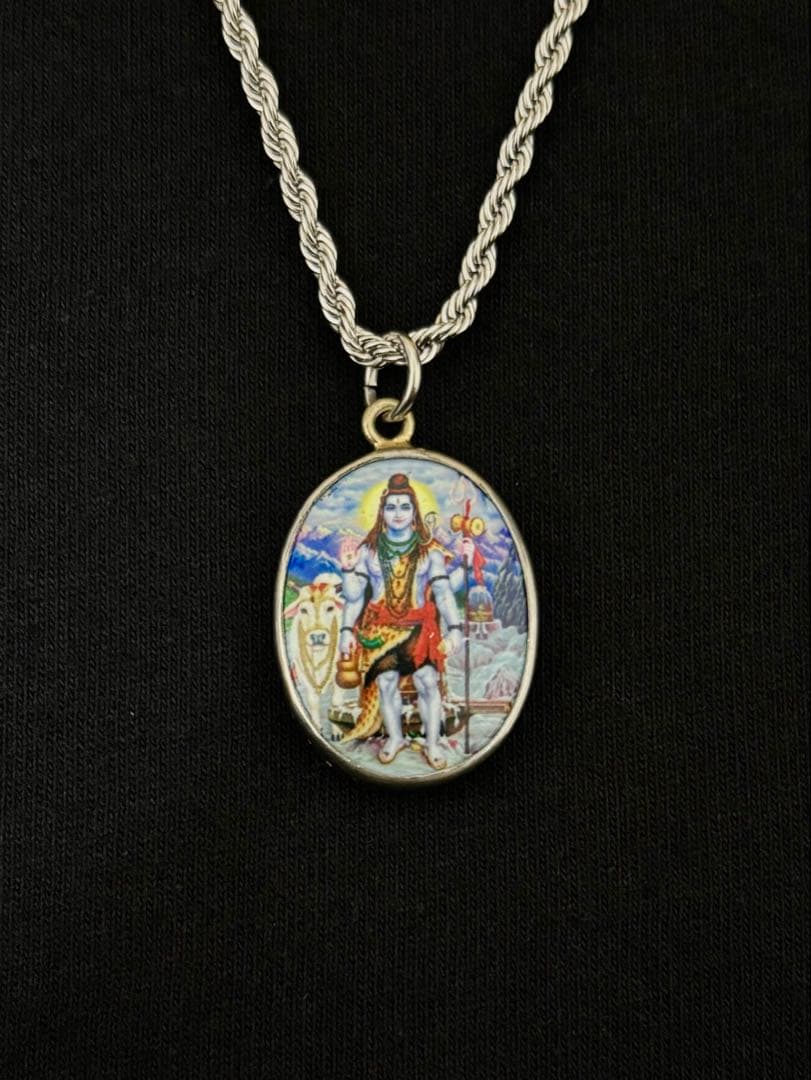 【完売品／現品限り】　藤井風さん　オームペンダント シヴァ神〈ブルー〉