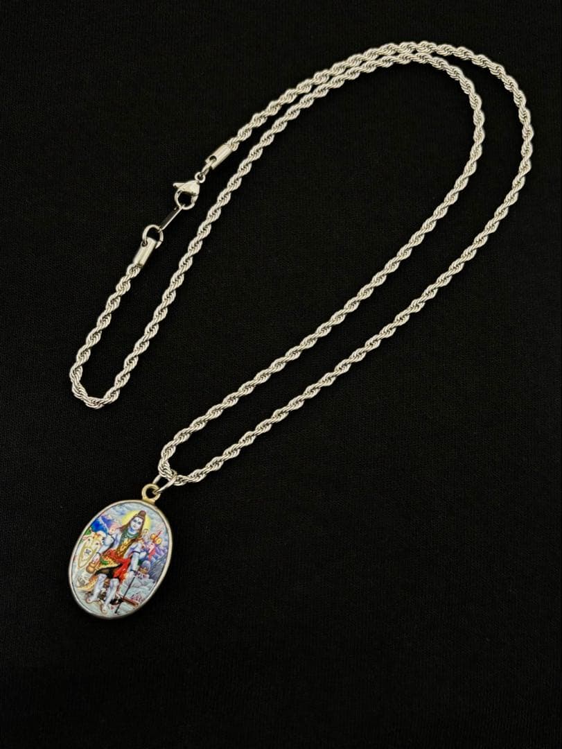 【完売品／現品限り】　藤井風さん　オームペンダント シヴァ神〈ブルー〉