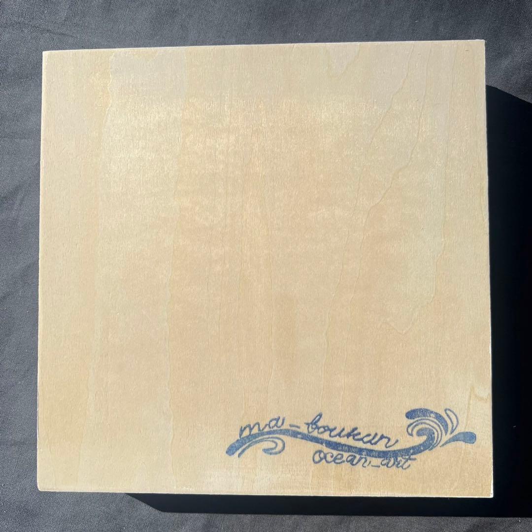 【波紋アート】～凪～／砂紋／15cmスクエア／ナチュラルサンド／枠なし