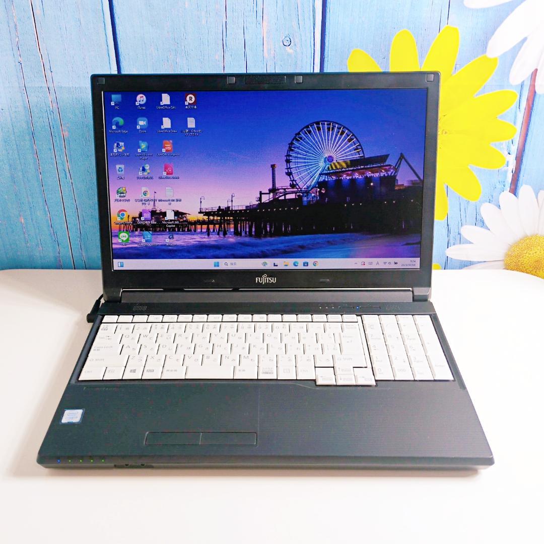 たっぷり大容量500GB✨Windows11 富士通ノートPC i3 設定済