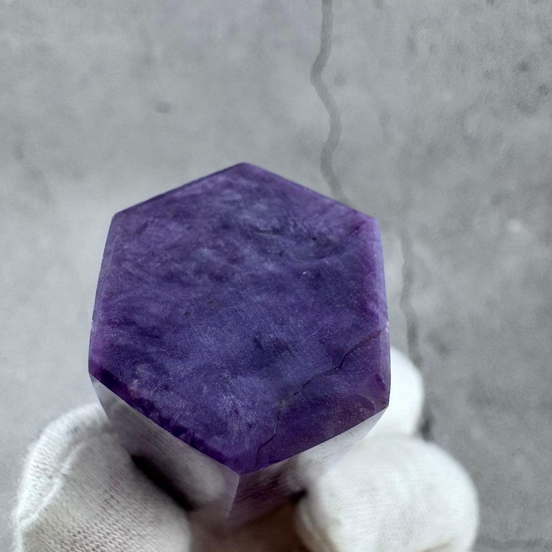 G-140チャロアイト ポイント 希少原石 高品質紫の模様が美しい 天然石