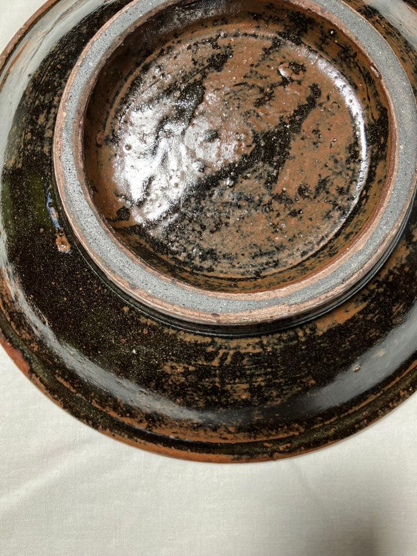 値下げ　やちむん　照屋窯　照屋佳信　8寸　花紋皿　民藝　貴重