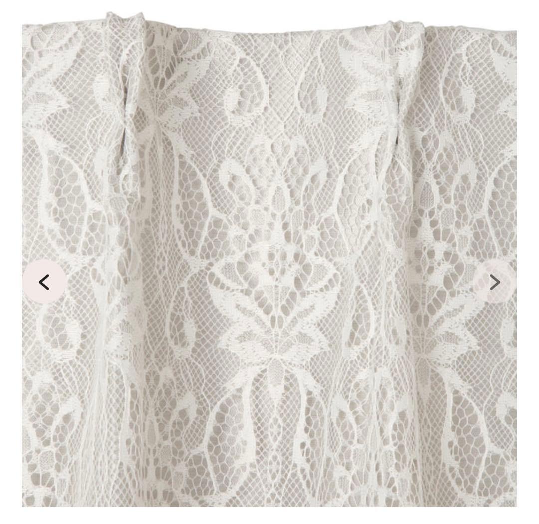 ドレッシー×スペイシア　ダブルカーテン　シルバー 縦178×横100（×2枚）