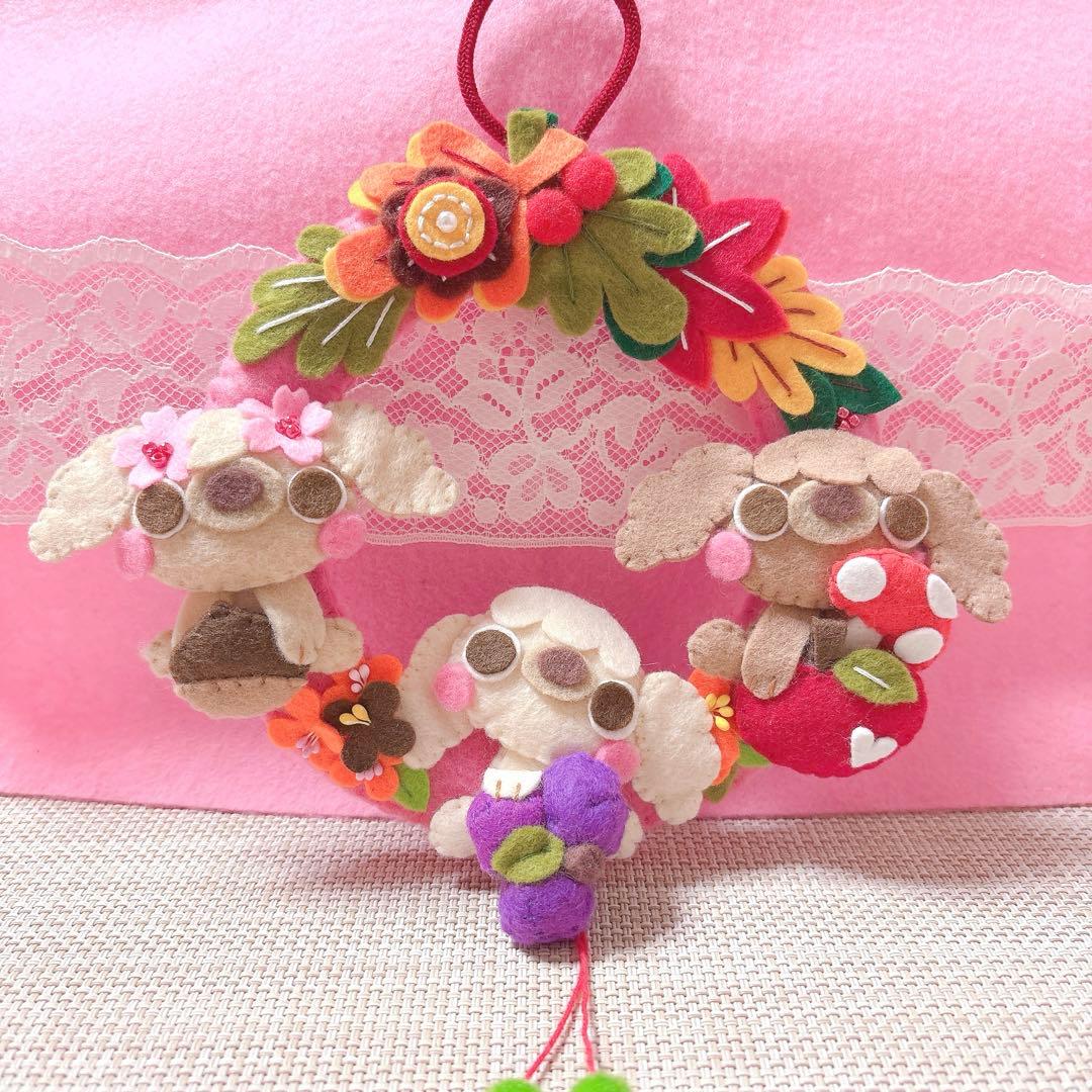 ハンドメイド・フェルト・フレーム飾り・専用