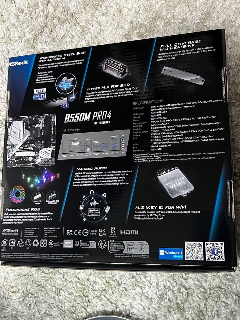 あ*る様 ASRock B550M PRO4 マザーボード