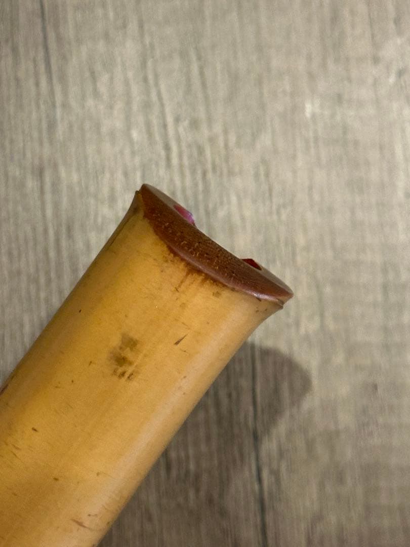 琴古流　古管尺八　在銘「雪州」　1尺8寸｜地無し管｜ケース付き