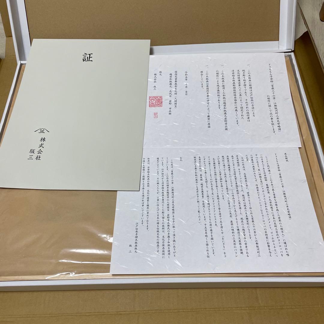 ドラえもん 浮世絵「富嶽三十六景・江都駿河町三井見世略図」