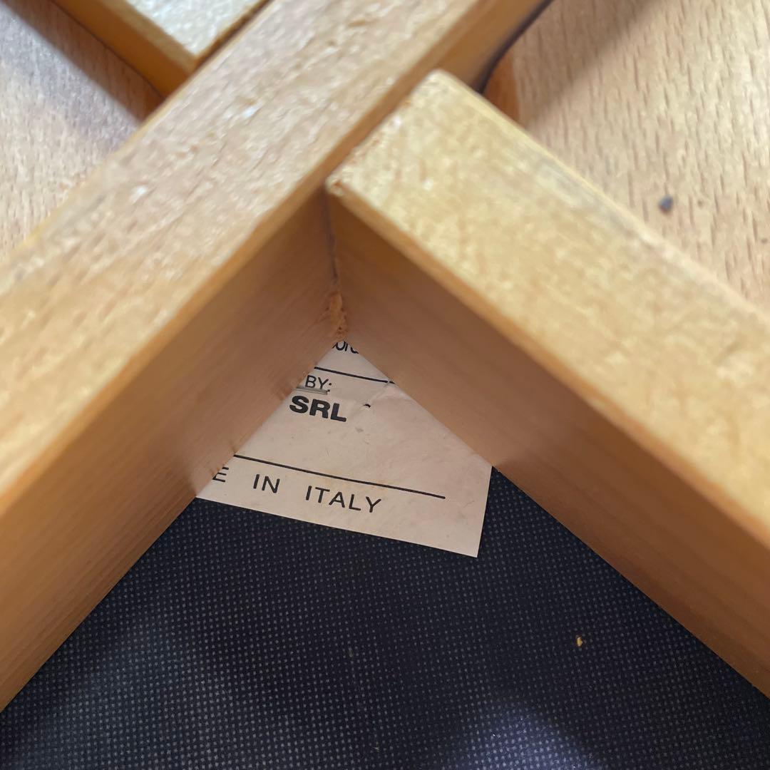 座面張替え済み イタリア製 IMS SRL チェア 2脚セット ナチュラル