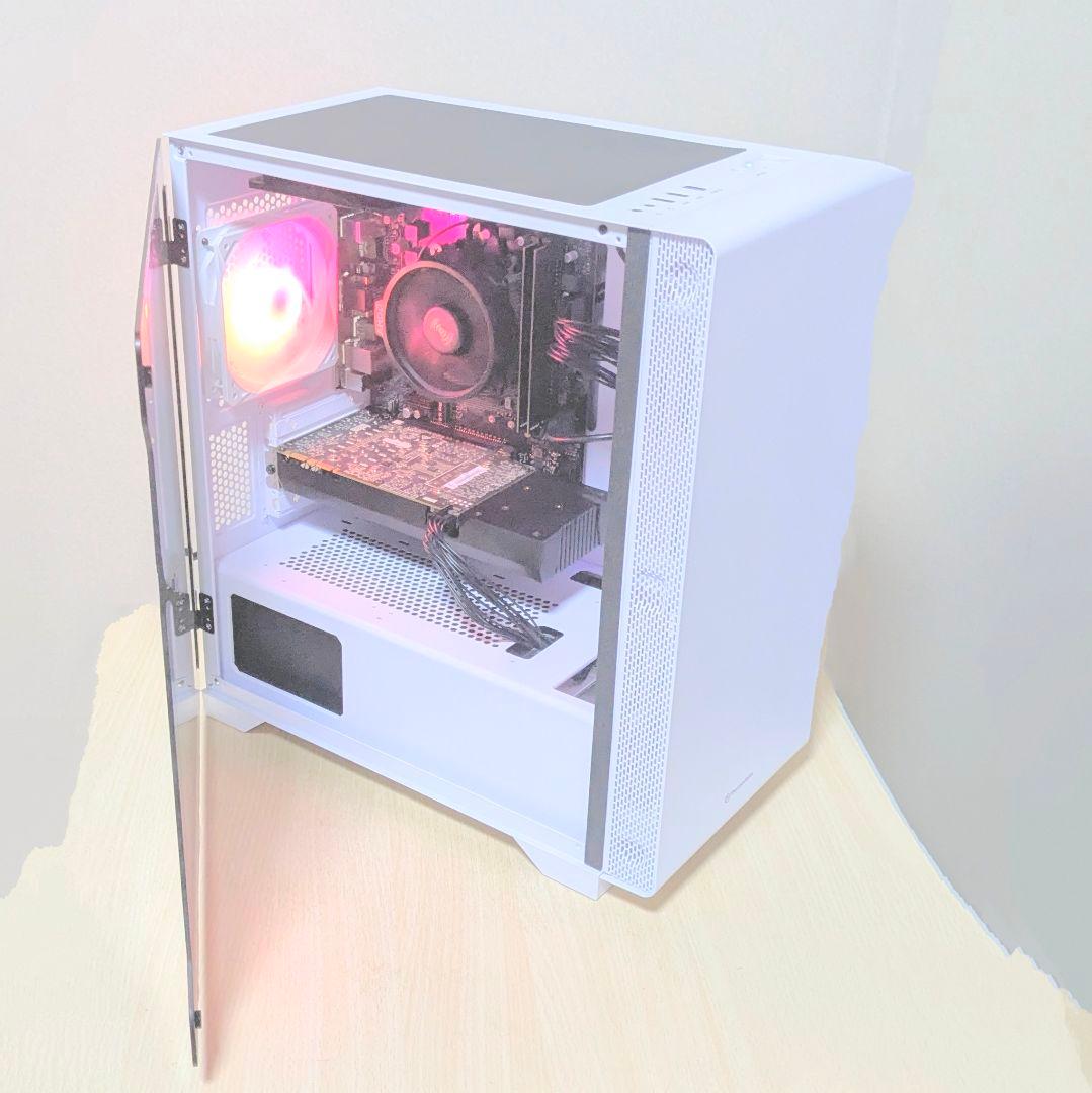 【新品同様の超美品】スノー ホワイト Ryzen7 高コスパ ゲーミングPC