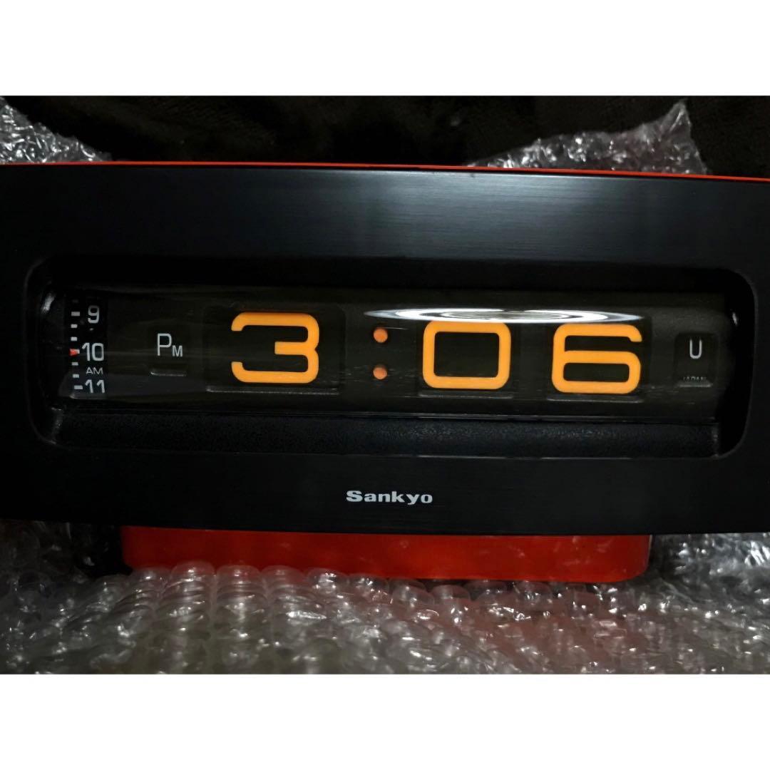 時計 三協精機 sankyo ザックス DT-504 パタパタ時計 昭和レトロ