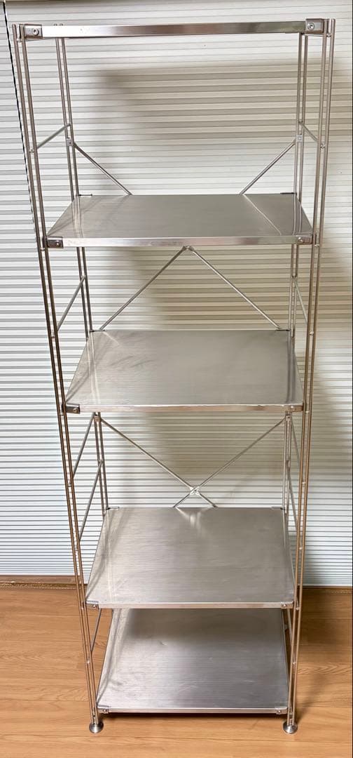 無印良品 ステンレスユニットシェルフ 大 幅58×奥行41×高175cm