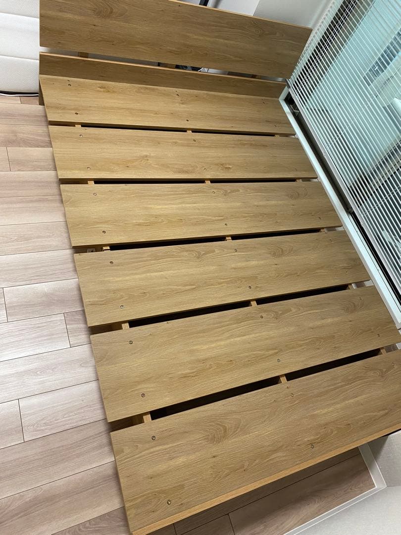 【手渡し配送】ロウヤベッドフレーム セミダブル ニトリnスリープマットレス付き