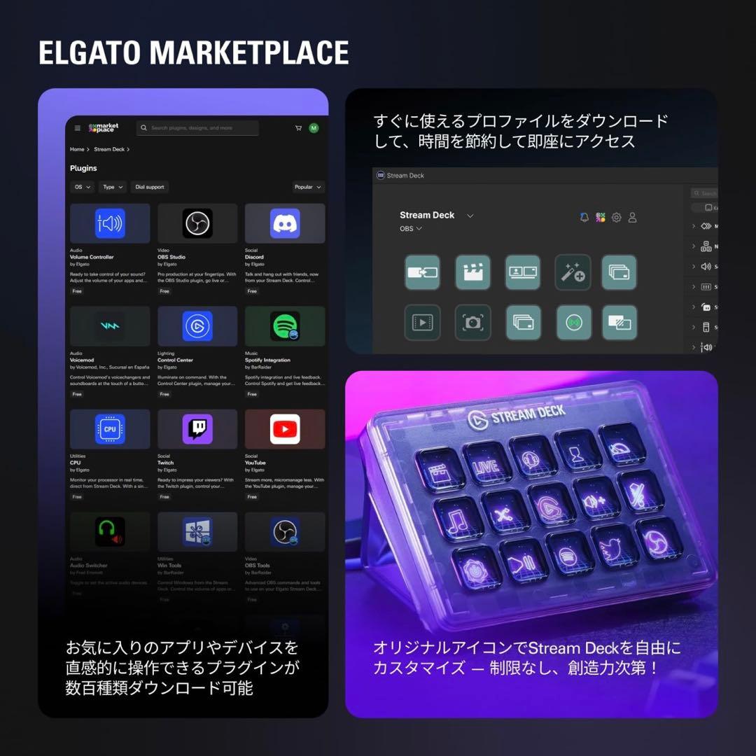 Elgato Stream Deck 15ボタン