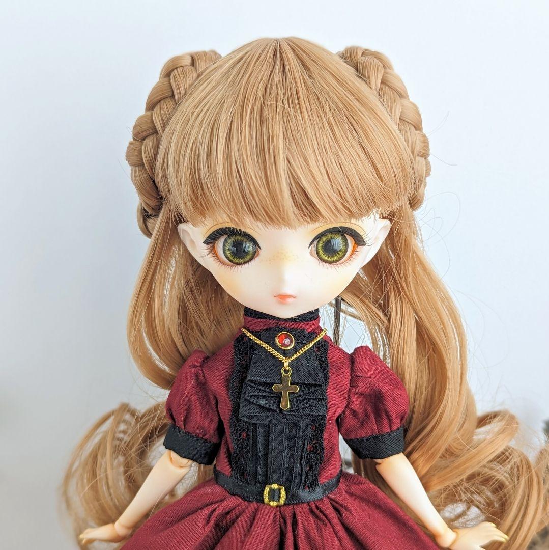 再1145※ハルモニアブルームアウトフィット※ワインレッドのクラシカルワンピース