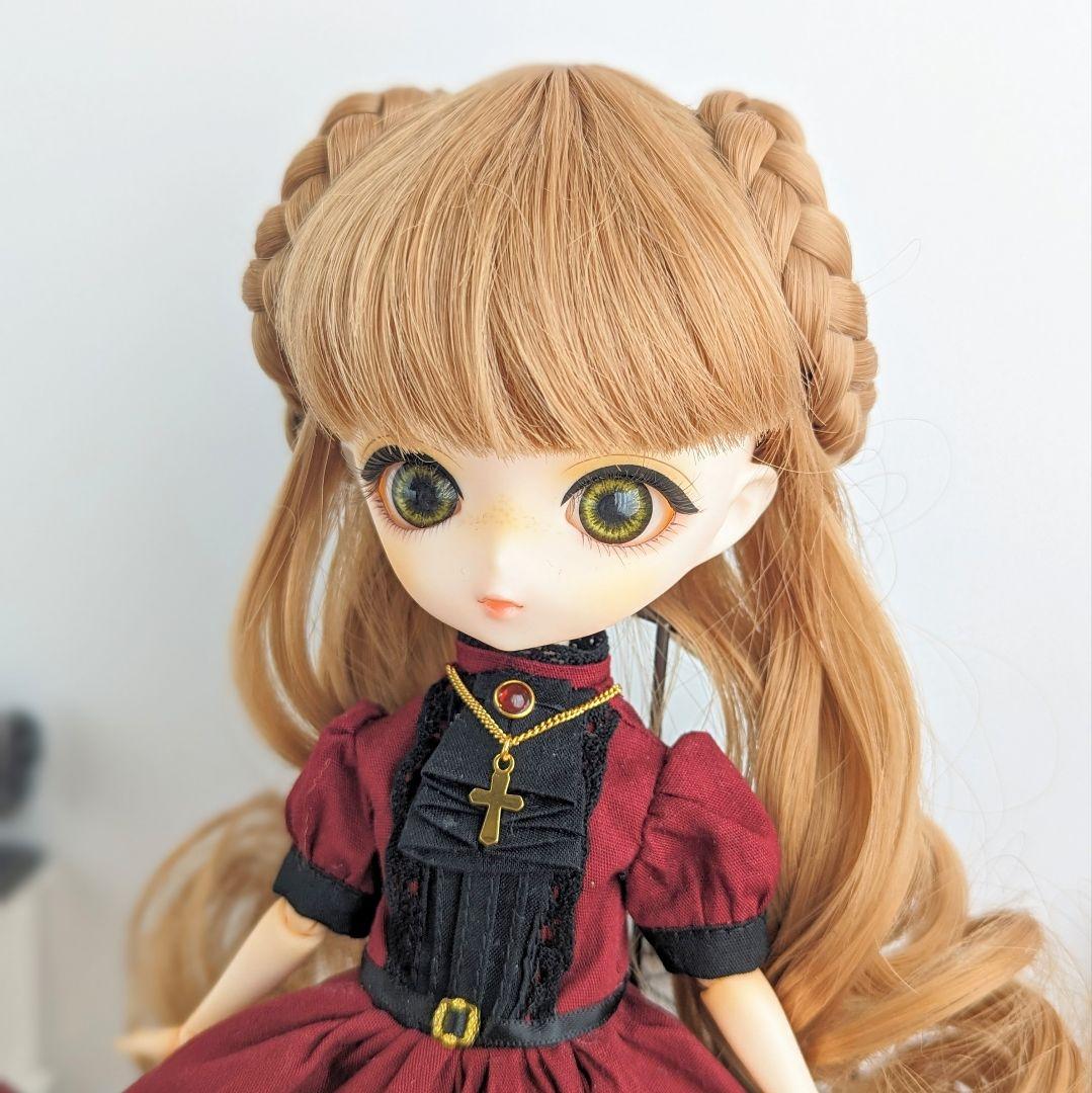 再1145※ハルモニアブルームアウトフィット※ワインレッドのクラシカルワンピース