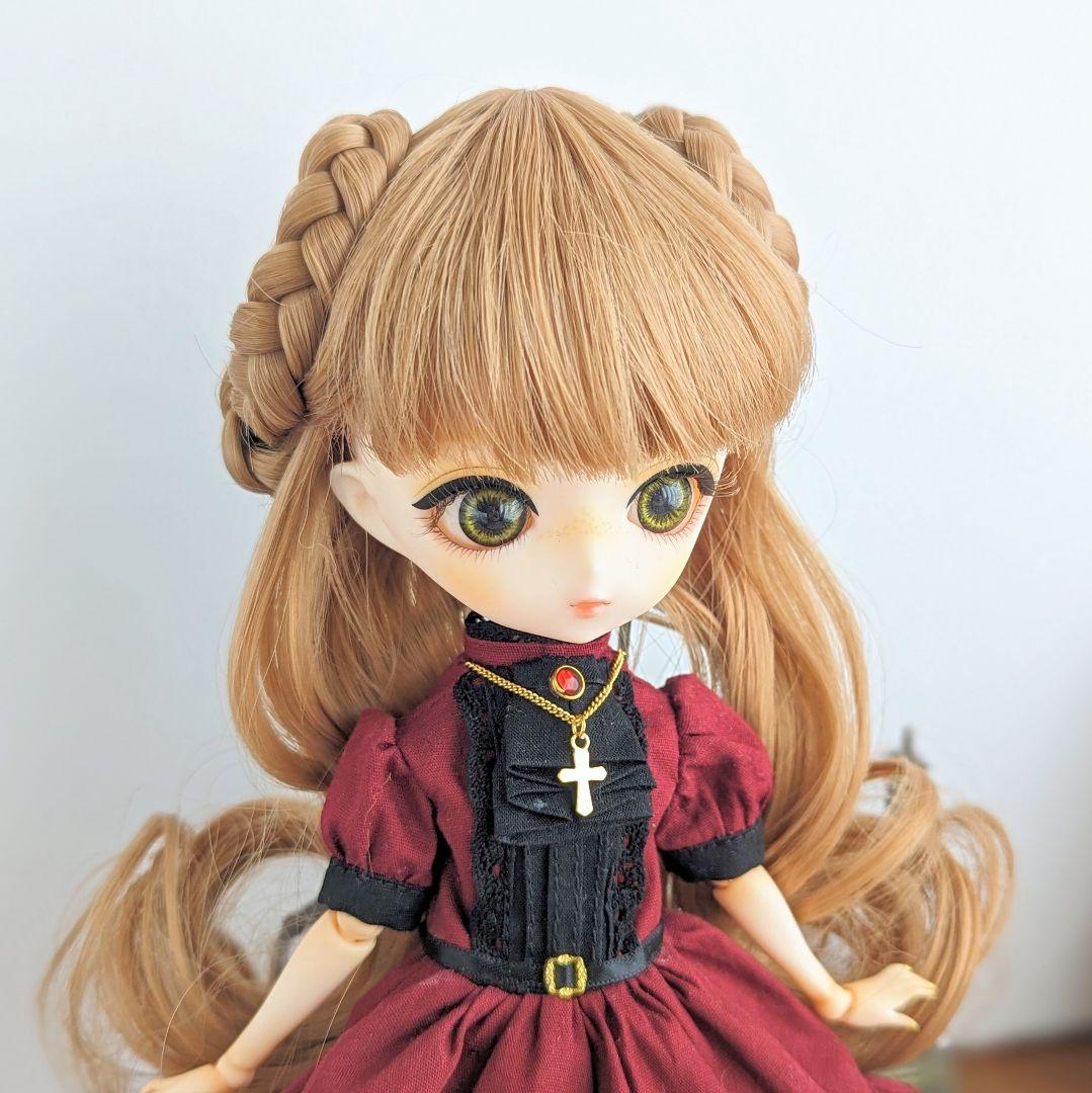 再1145※ハルモニアブルームアウトフィット※ワインレッドのクラシカルワンピース