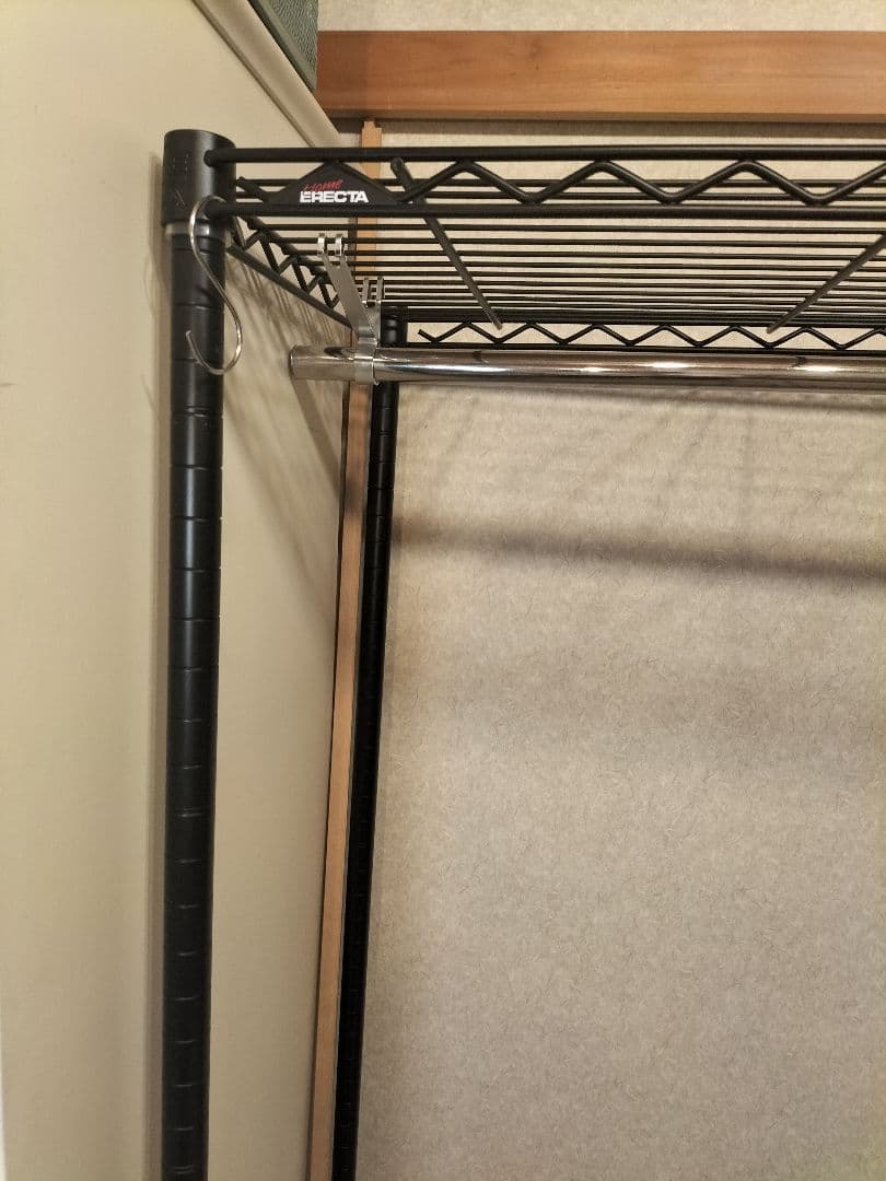 （美品）エレクター　 スチールラック ブラック