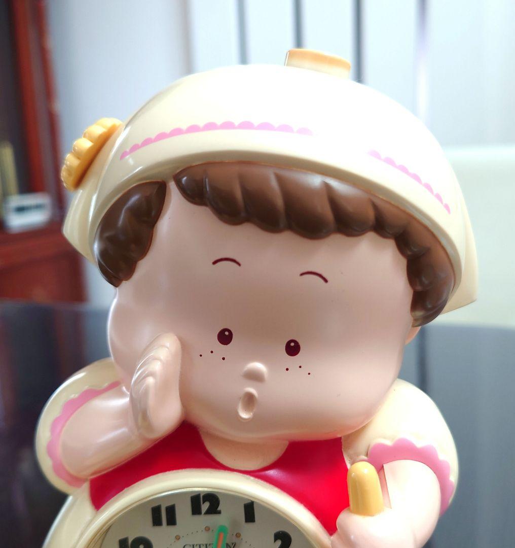 当時物「アルプスの乙女」目覚まし時計　リズム時計