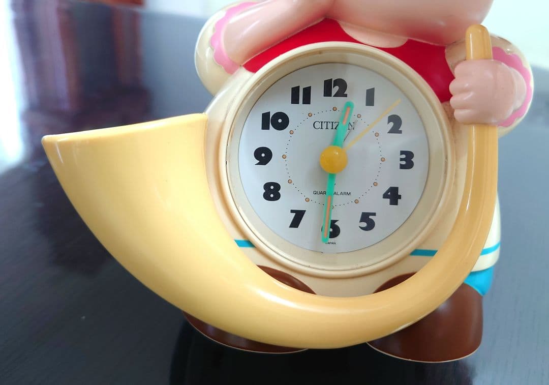 当時物「アルプスの乙女」目覚まし時計　リズム時計