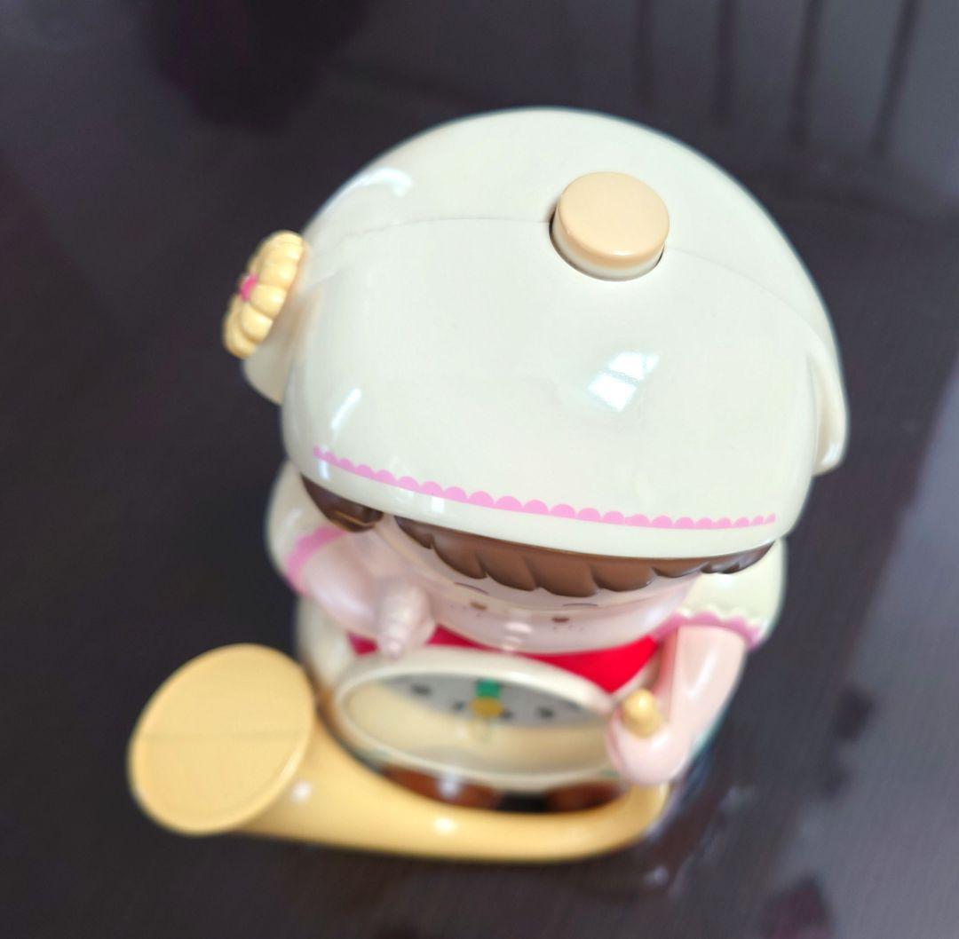 当時物「アルプスの乙女」目覚まし時計　リズム時計