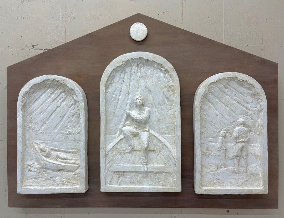 石膏レリーフ H92×W127×D10