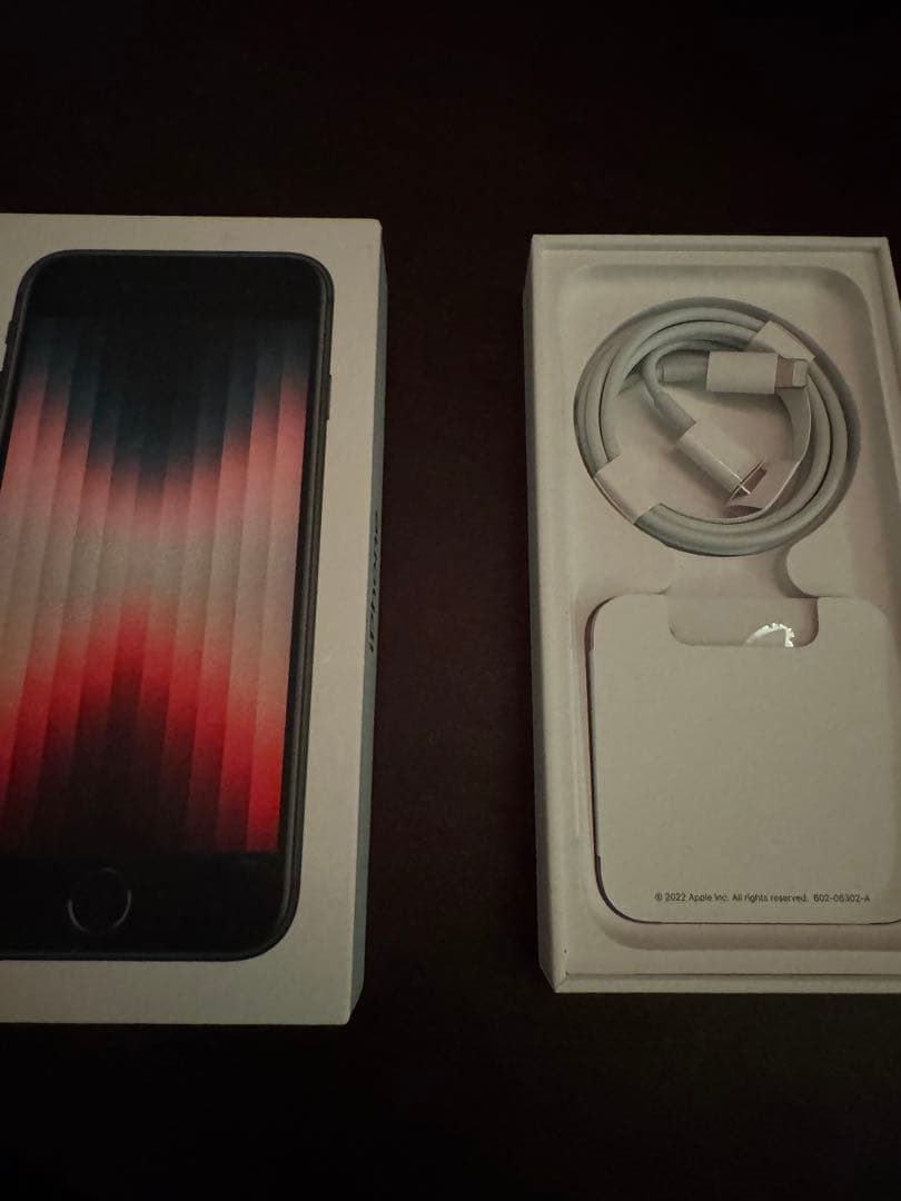 Apple iPhone SE 64GB 充電ケーブル付きバッテリー残量100%