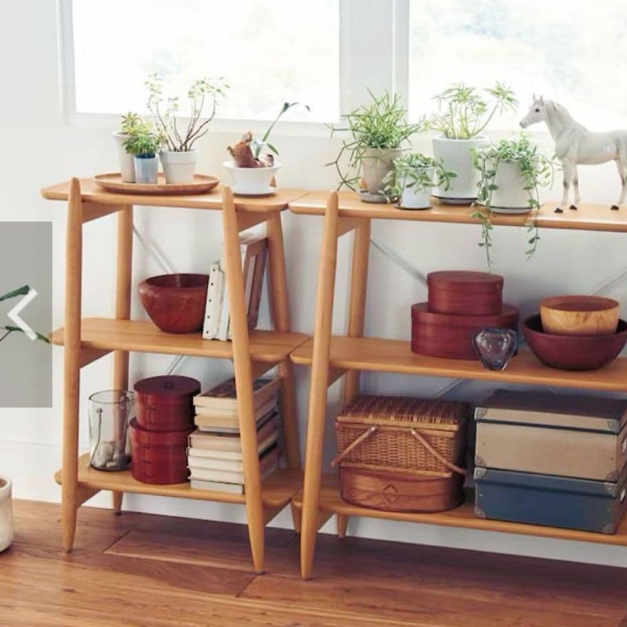 北欧調シェルフ　棚　木材