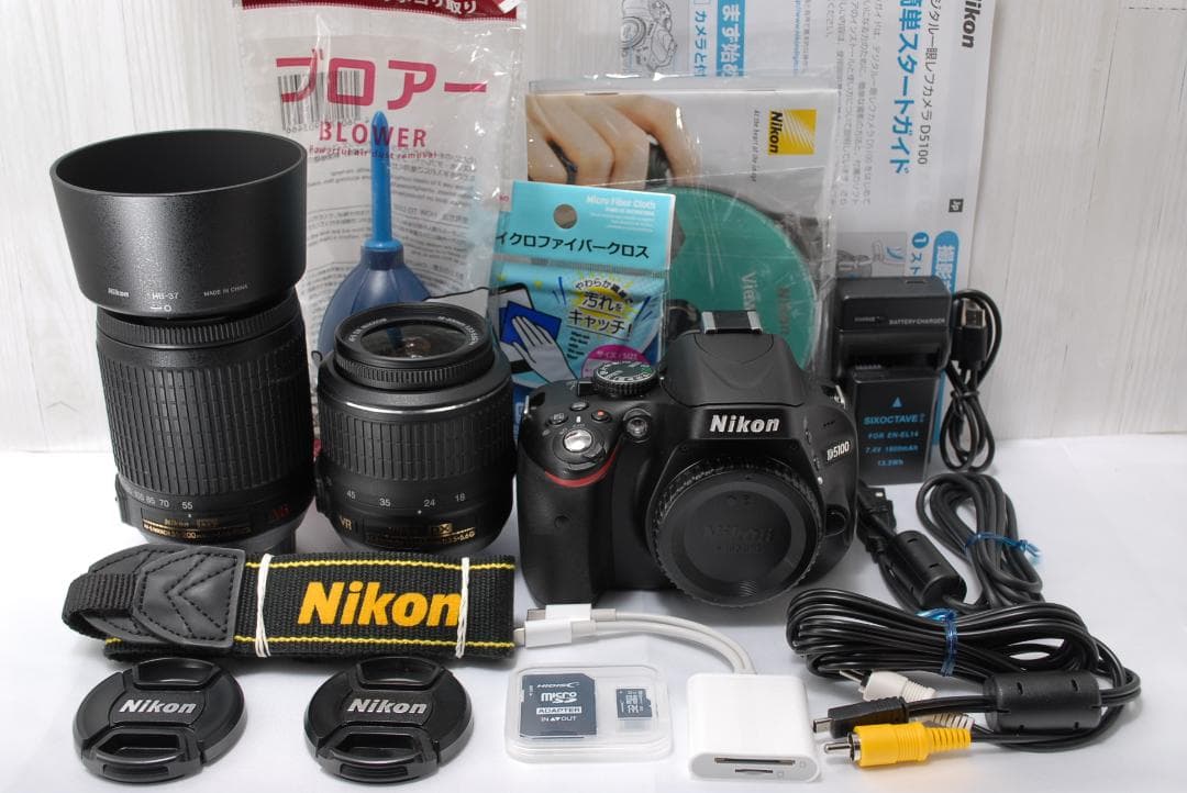 ✨一眼レフデビュー✨Nikon D5100 ダブルズームキット スマホ転送