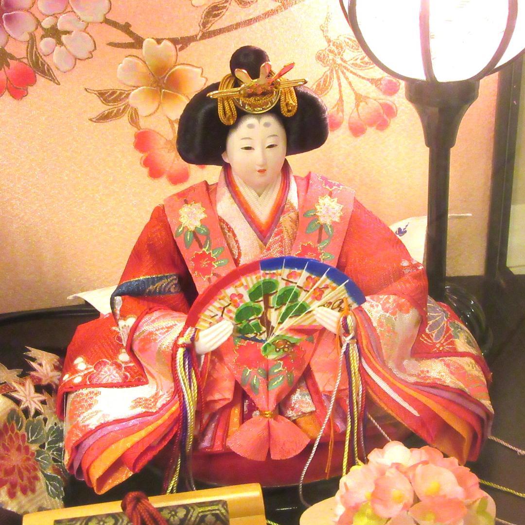 ★美品★雛飾り★衣裳着親玉ケース入り★芥子2人★吉徳監修★箱付き★