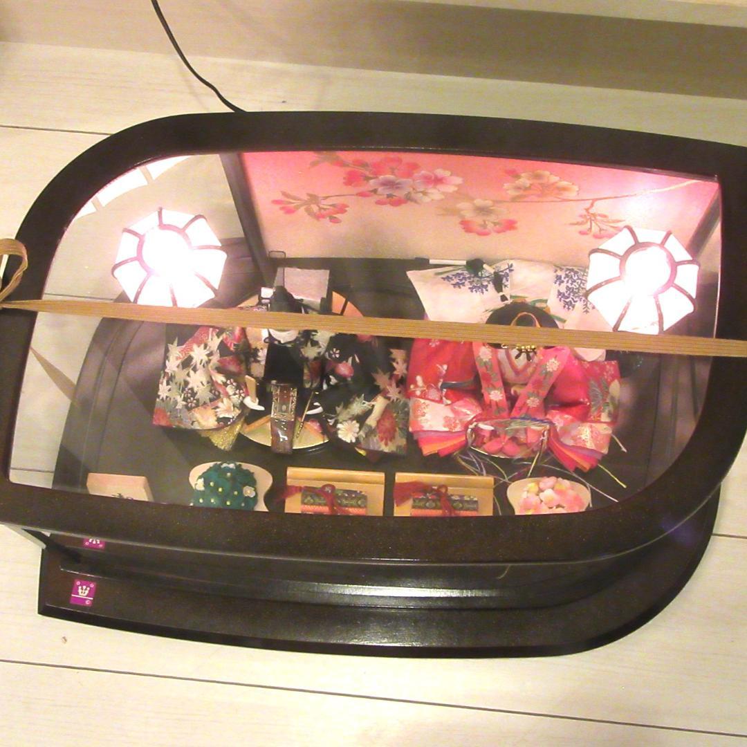 ★美品★雛飾り★衣裳着親玉ケース入り★芥子2人★吉徳監修★箱付き★