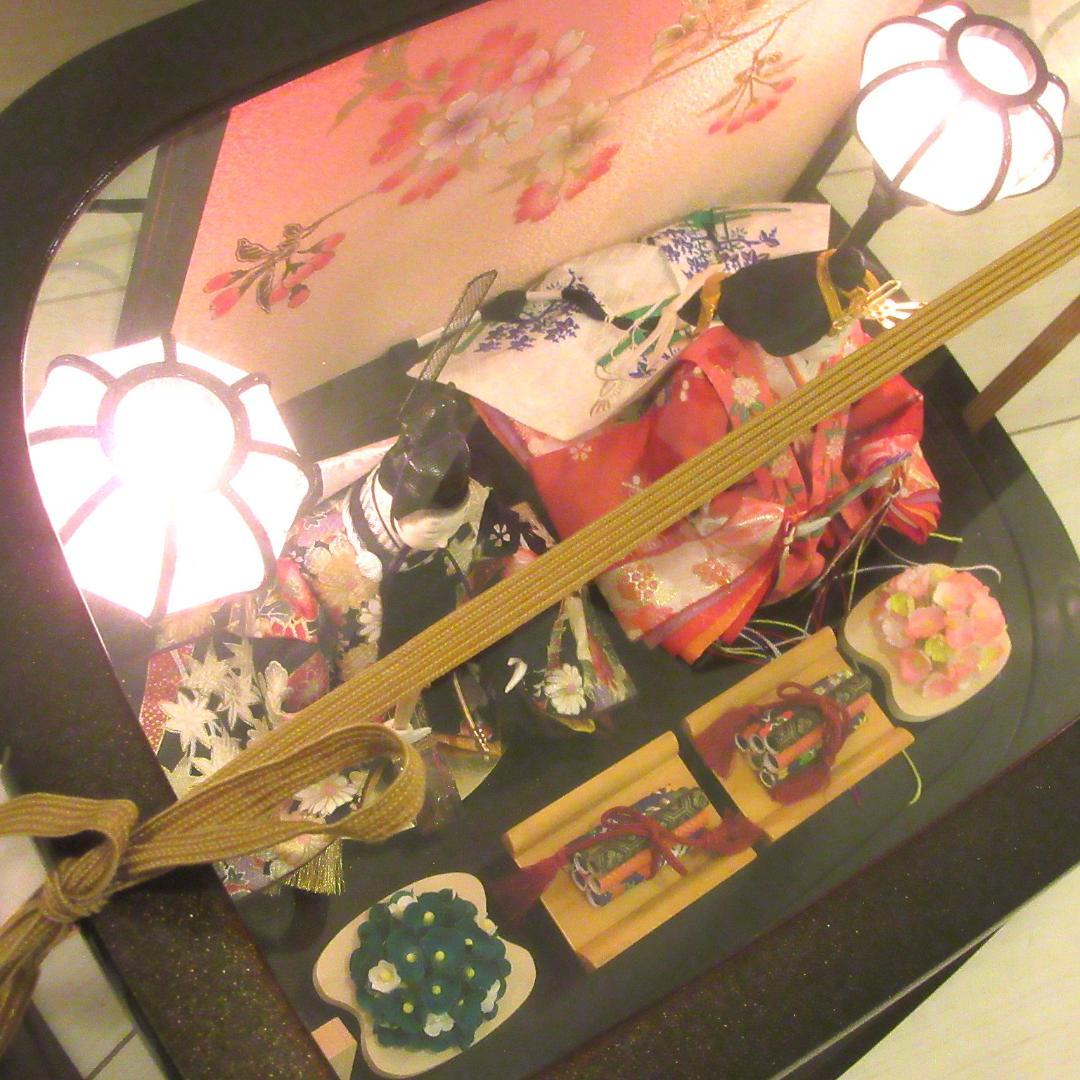 ★美品★雛飾り★衣裳着親玉ケース入り★芥子2人★吉徳監修★箱付き★
