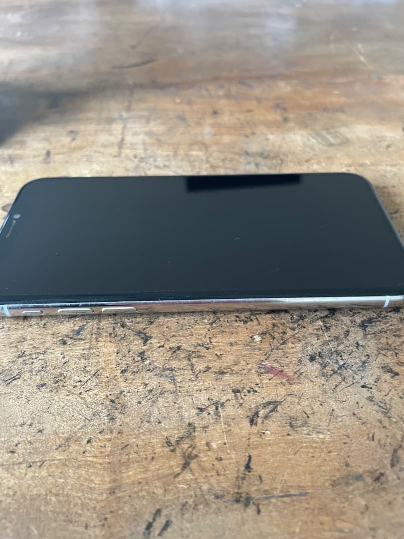 ★iPhone X★256GB★ホワイト★SIMフリー★白★画面線あり★★★★