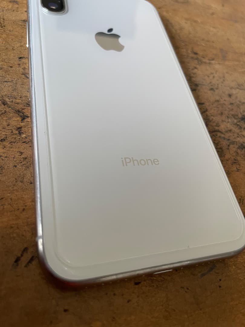 ★iPhone X★256GB★ホワイト★SIMフリー★白★画面線あり★★★★