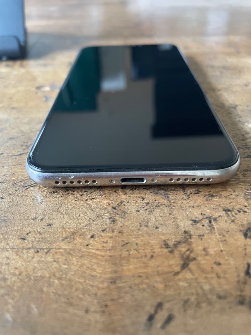 ★iPhone X★256GB★ホワイト★SIMフリー★白★画面線あり★★★★