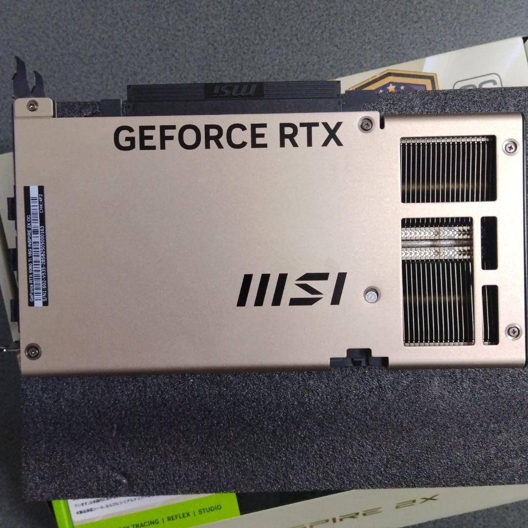 【美品】MSI RTX 5060 Ti 16GB INSPIRE 2X OC