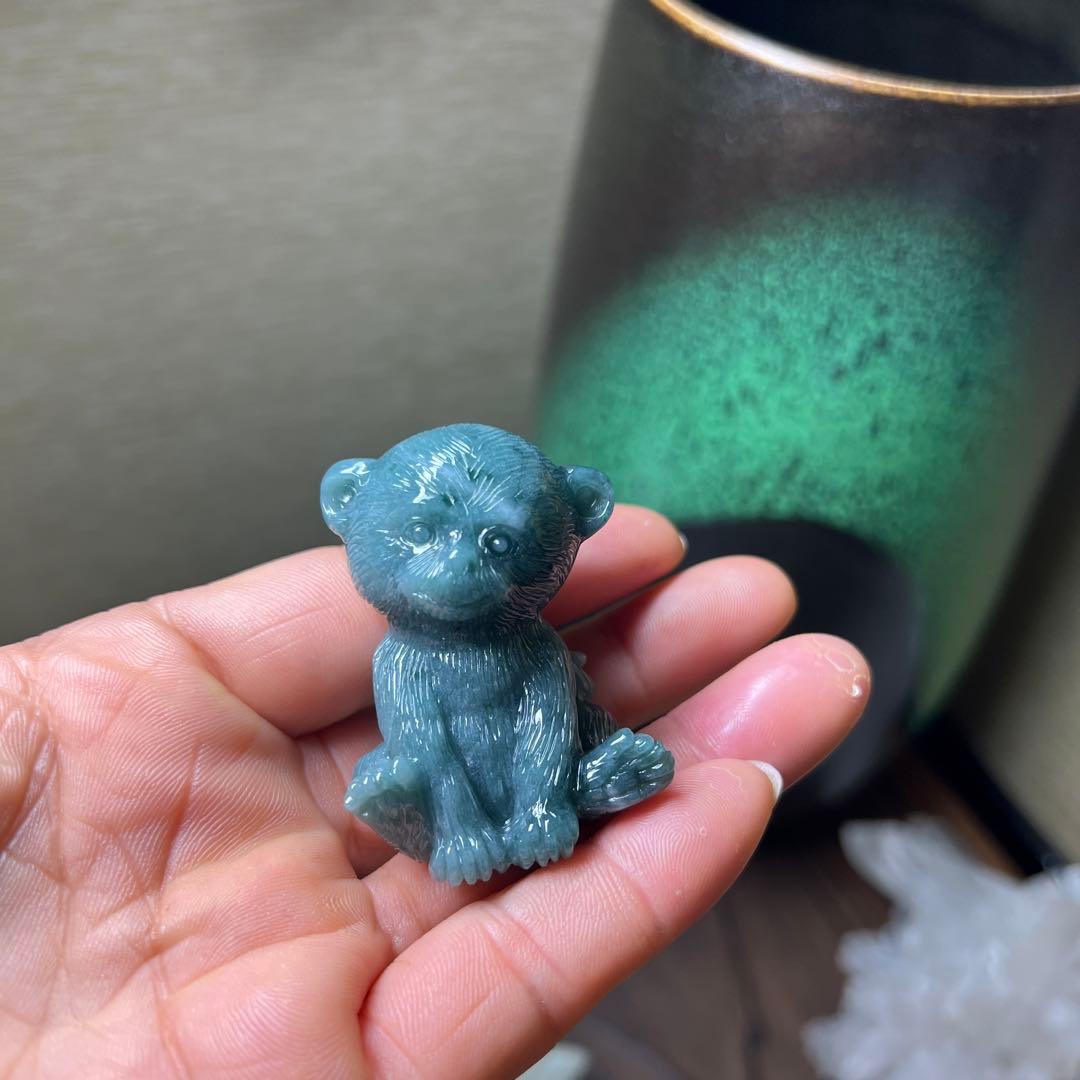 本翡翠、猿干支コレクション品
