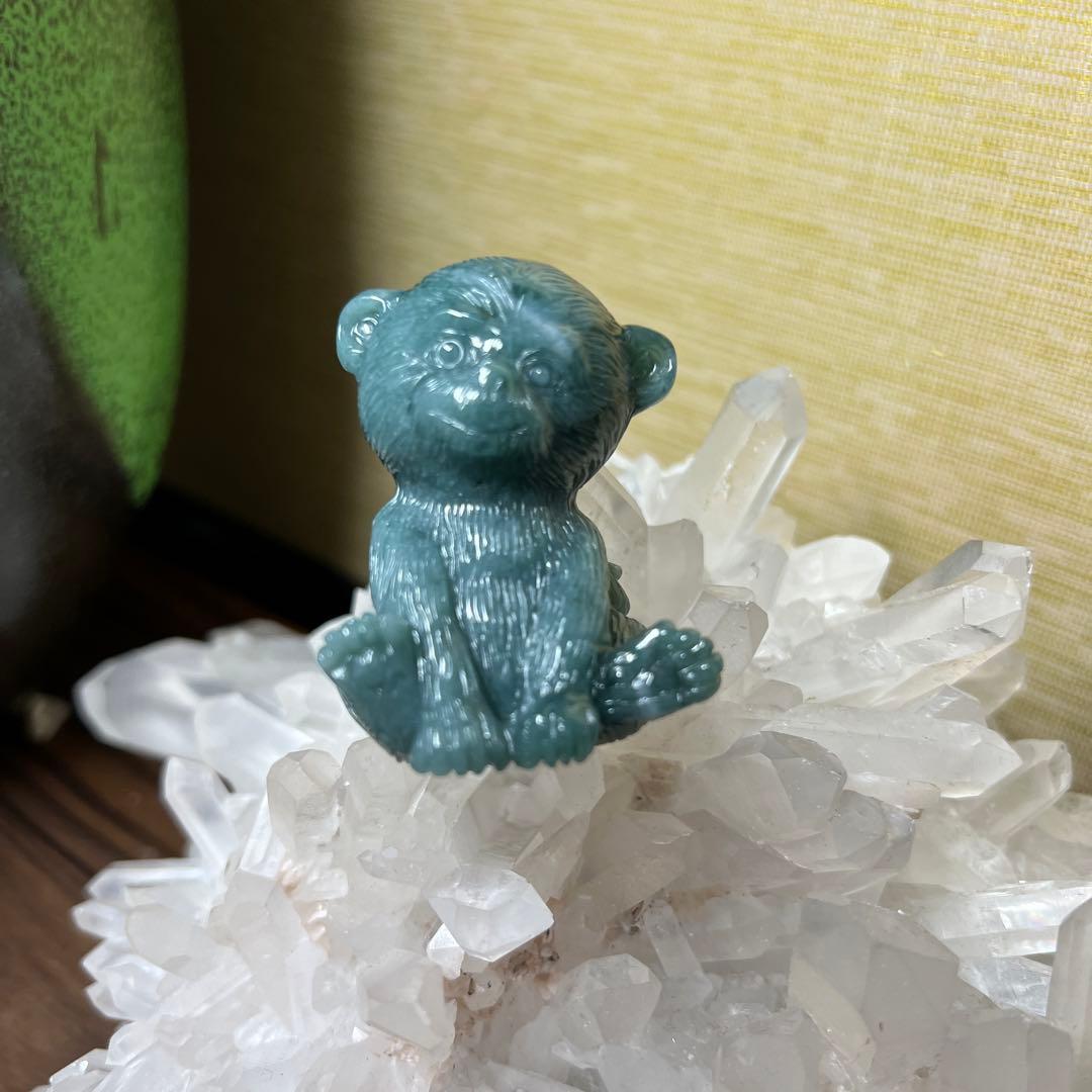 本翡翠、猿干支コレクション品