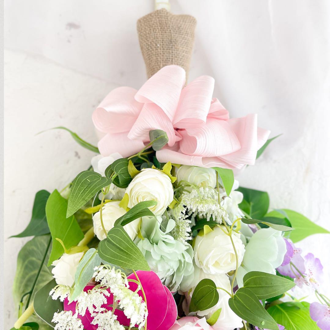 開店祝い・退職祝い・特別な贈り物に ─ 華やかロングスワッグアレンジメント