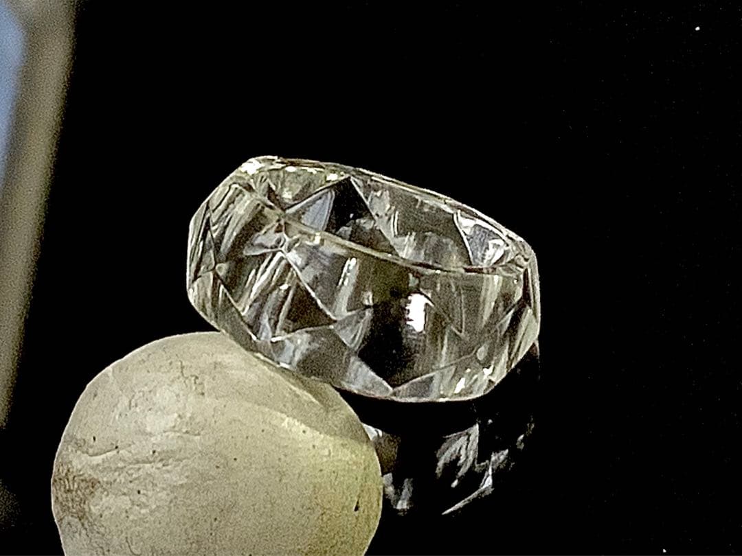 ✳ガネッシュヒマール水晶くりぬきリング　全て⭕️本物保証品卸し販売売り尽くしで…