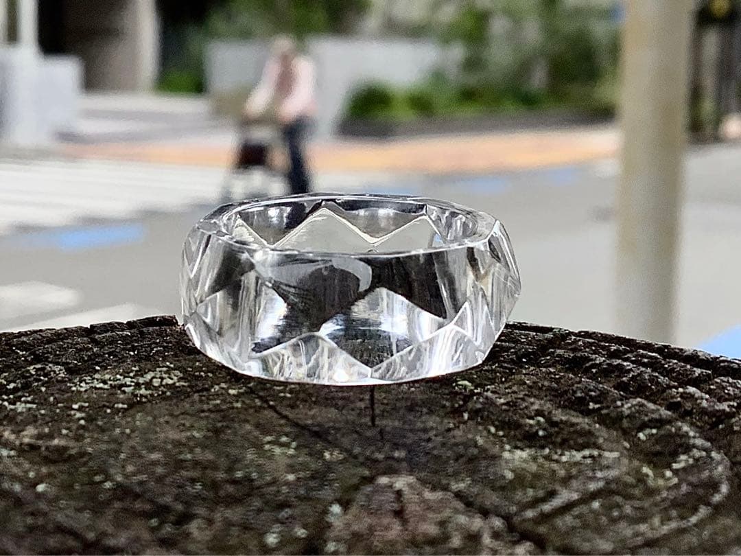 ✳ガネッシュヒマール水晶くりぬきリング　全て⭕️本物保証品卸し販売売り尽くしで…