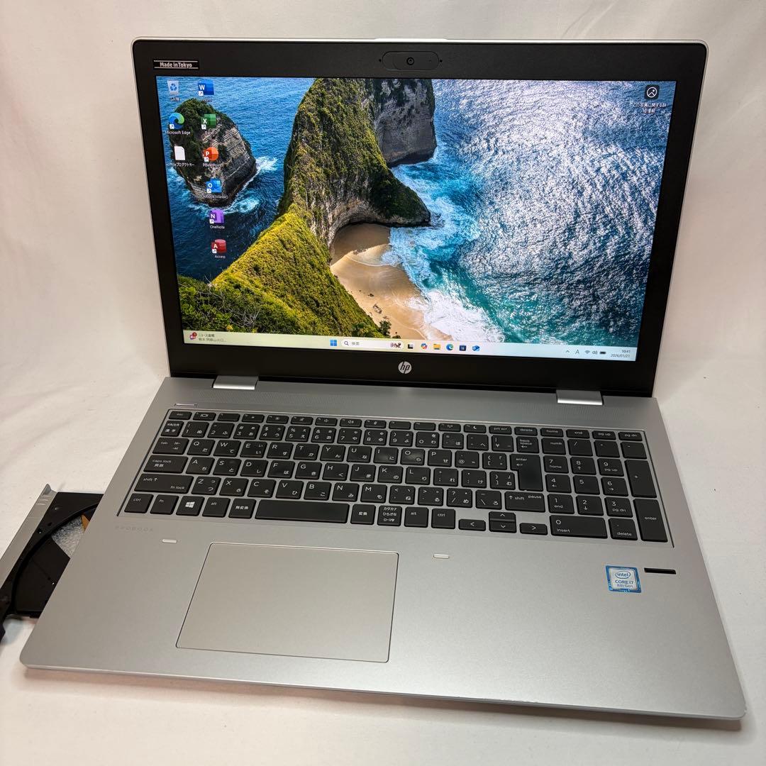 準美品 PROBOOK 650 G4 Core i7 15.6型 FHD DVD