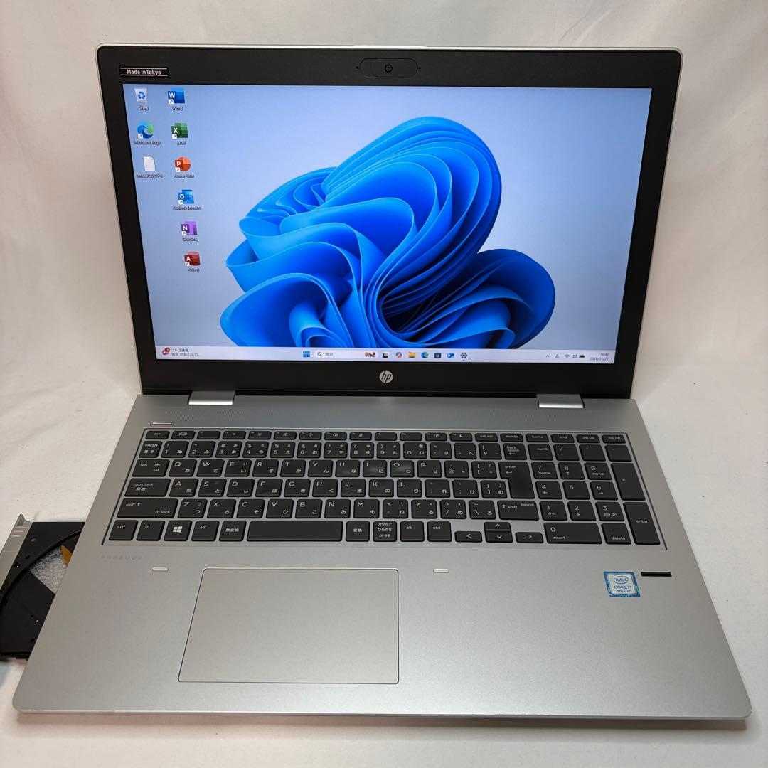 準美品 PROBOOK 650 G4 Core i7 15.6型 FHD DVD