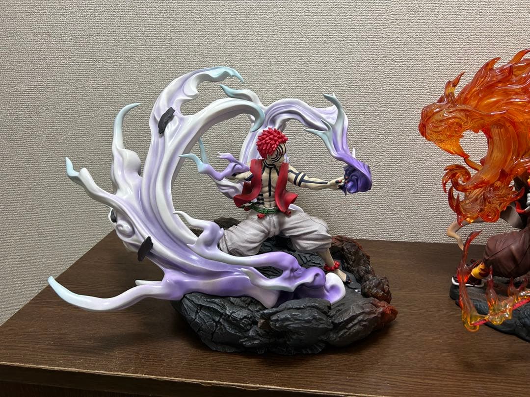 煉獄さんと猗窩座のフィギュアセット。ガレージキット