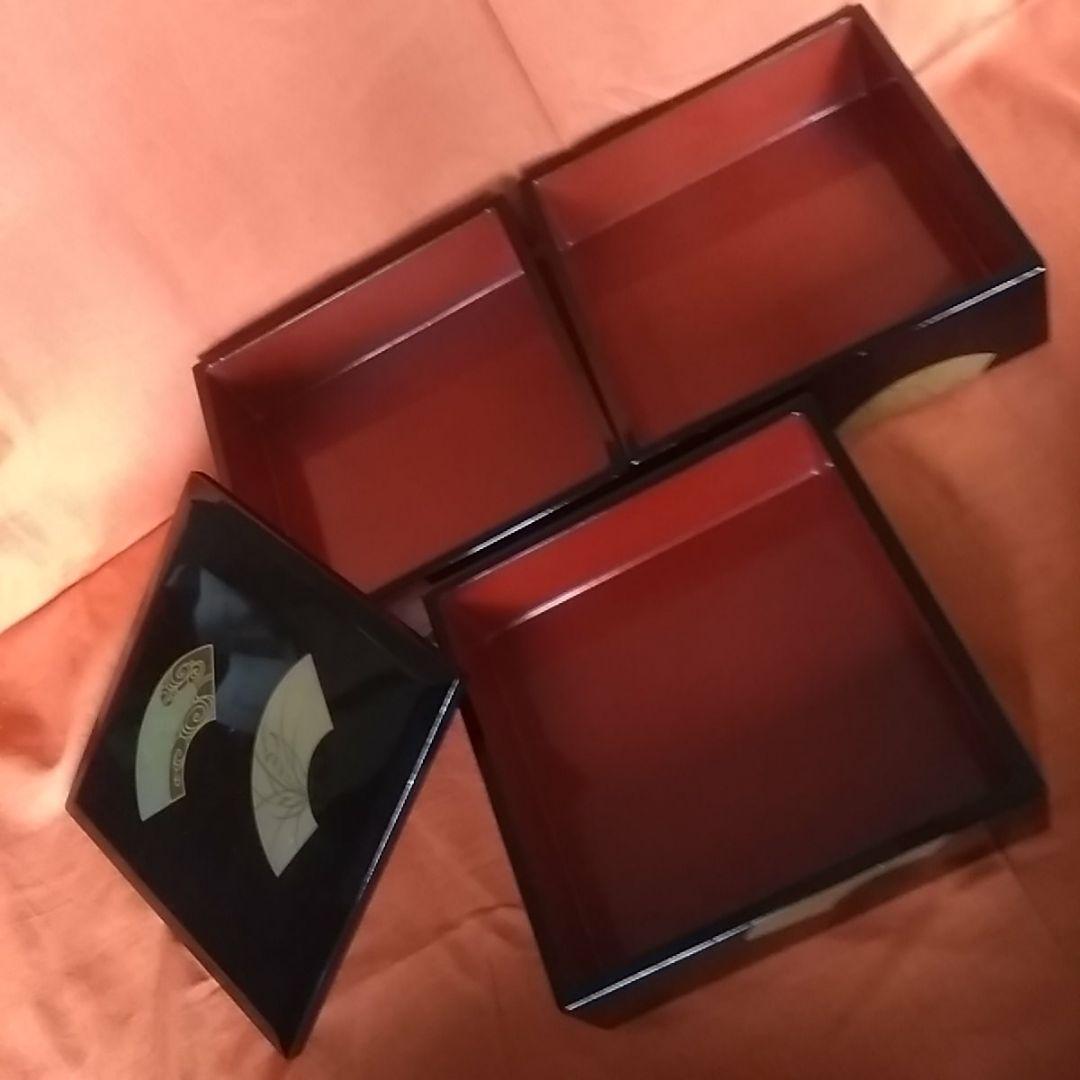 塗り重箱 （3段）(Japanese lacquerware)
