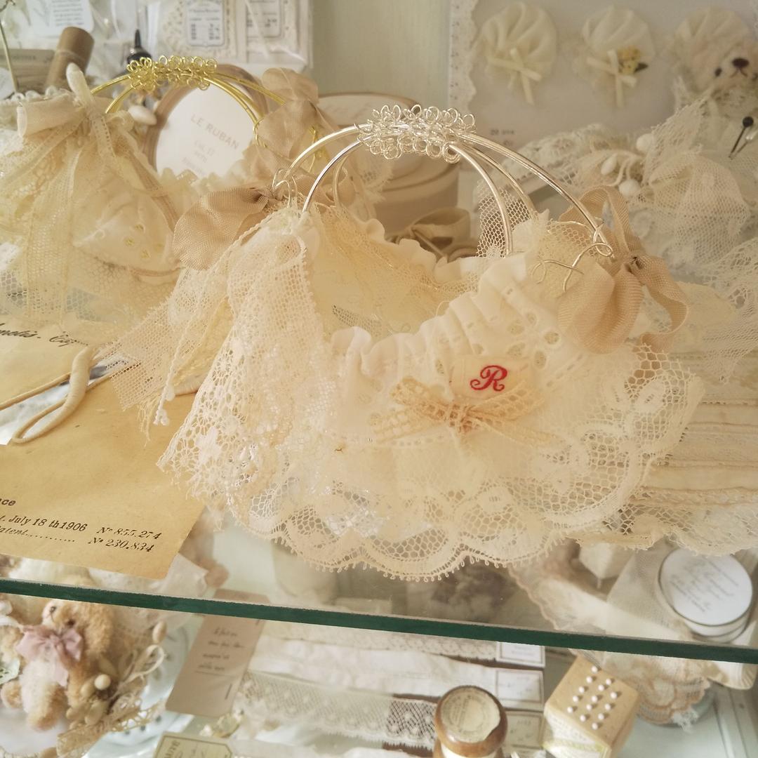 **小さなワイヤーレースかご♡**