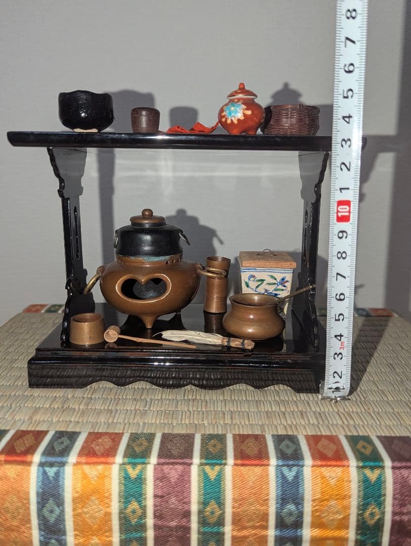 稀少！　銅製茶釜の古い雛道具　茶道具